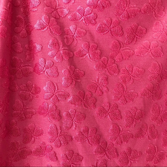 VTG Y2K soft textured pink butterfly tank top - Picture 4 of 4